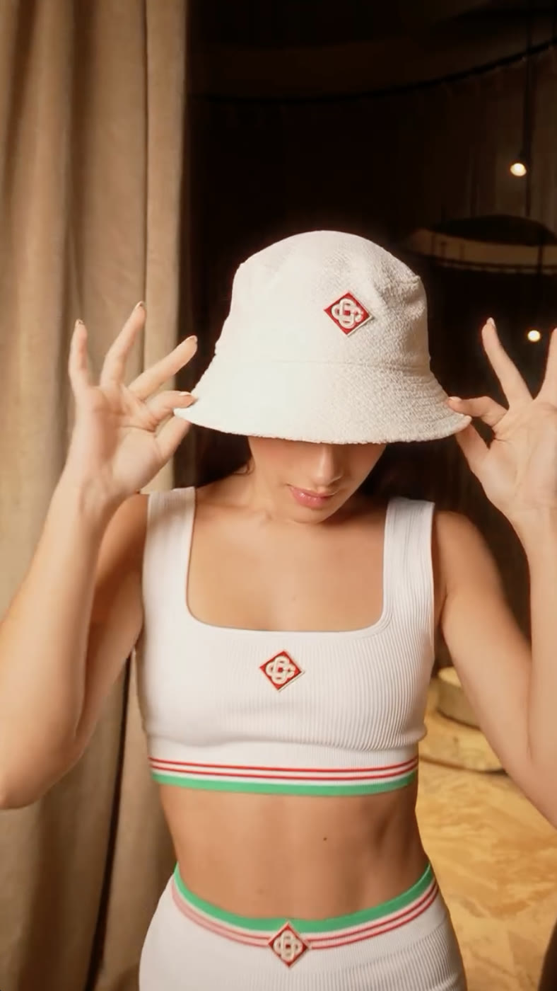 Fashion frame with Casablanca pieces for Devant La Rivière